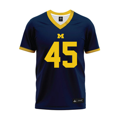 Athlete's Thread University of Michigan Football Greg Tarr Navy Sublimated Jersey