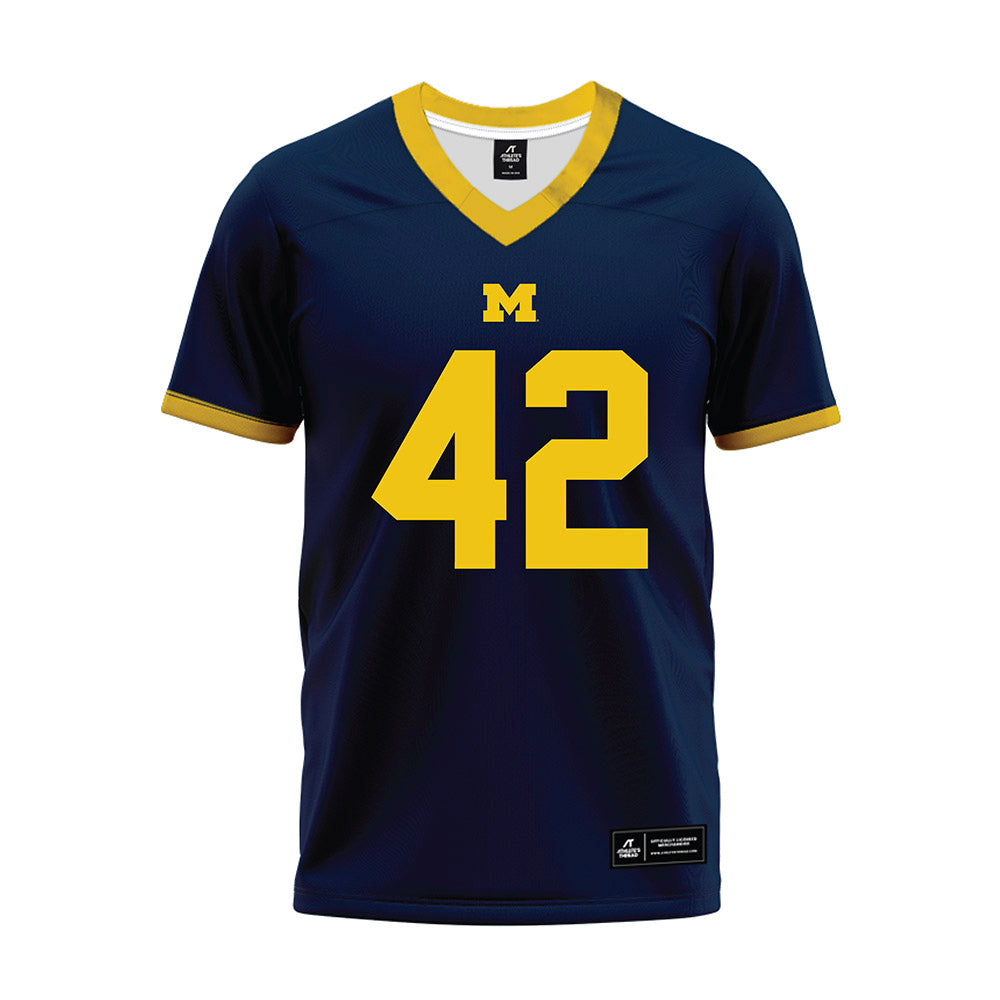 Athlete's Thread University of Michigan Football Jalen Hoffman Navy Sublimated Jersey