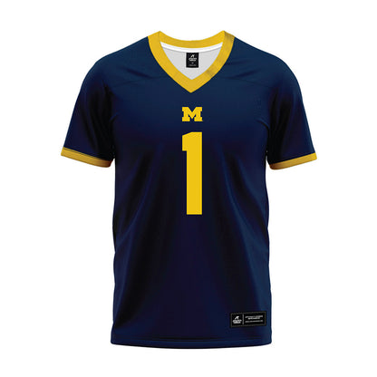 Athlete's Thread University of Michigan Football Jaishawn Barham Navy Sublimated Jersey