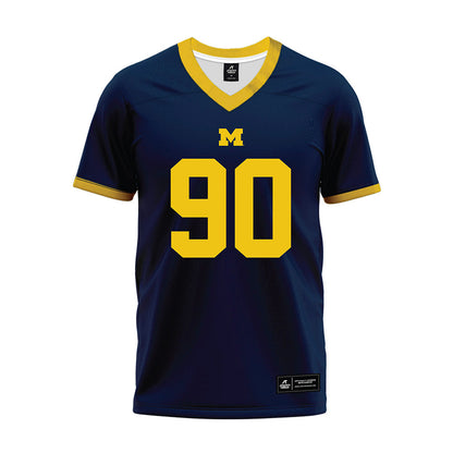 Athlete's Thread University of Michigan Football Hudson Hollenbeck Navy Sublimated Jersey