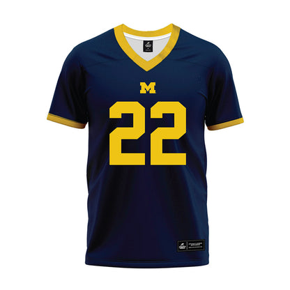 Athlete's Thread University of Michigan Football Justice Haynes Navy Sublimated Jersey