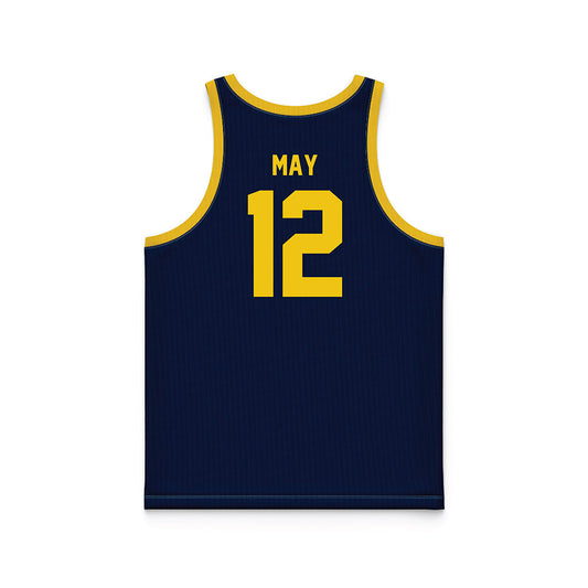 Athlete's Thread University of Michigan Men's Basketball Charlie May Navy Sublimated Fan Jersey