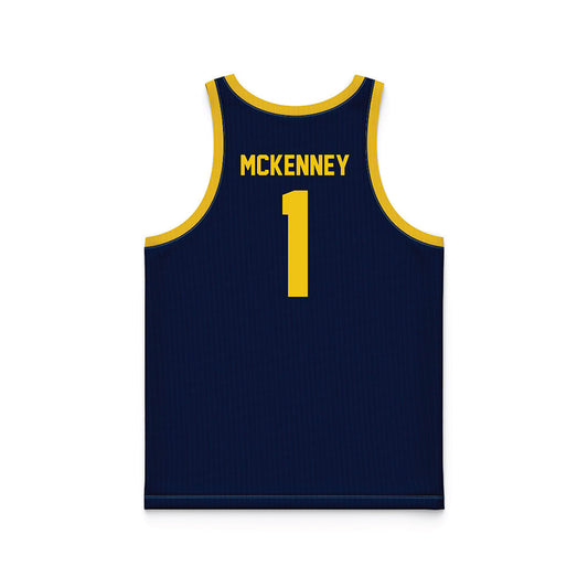 Athlete's Thread University of Michigan Men's Basketball Trey McKenney Navy Sublimated Fan Jersey