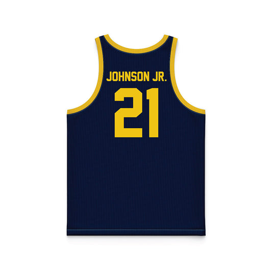 Athlete's Thread University of Michigan Men's Basketball Morez Johnson Jr. Navy Sublimated Fan Jersey