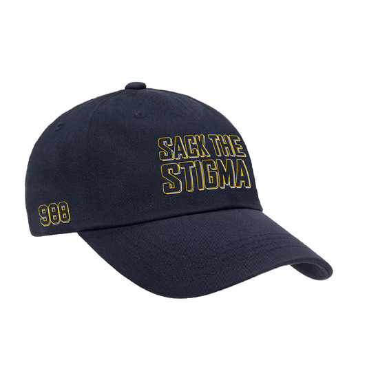 Sack The Stigma Navy '988' Dad Hat