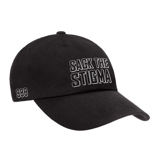Sack The Stigma Black '988' Dad Hat